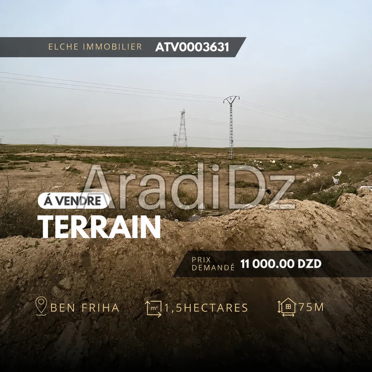 Vente Terrain Agricole Oran Gdyel